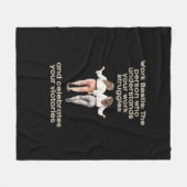 Work Besties Classic Funny Meme Fleecedecke (Vorderseite (Horizontal))