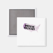 Work Buddies Westie Bestie Magnet (Vorderseite/Rückseite)