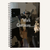 Work Continue Spiral Notebook Notizblock (Vorderseite)