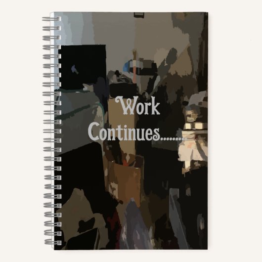 Work Continue Spiral Notebook Notizblock (Vorderseite)