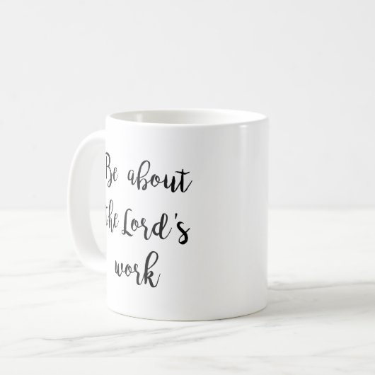 Work des Lords - Tasse (Vorderseite Links)