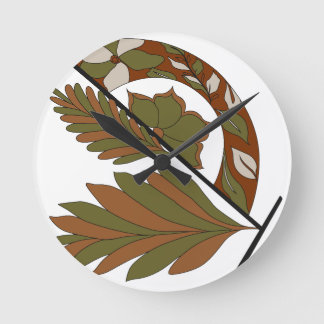 Work Desk Styling, Office Setup, Study Space, Mini Runde Wanduhr