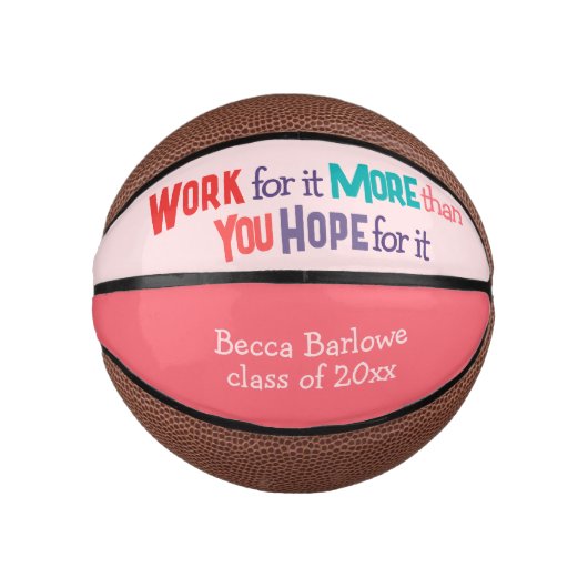 Work For It Mini Basketball (Vorderseite)