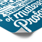 Work Forecast Scattered Sarcasm Employees Humor Qu Poster (Ecke)