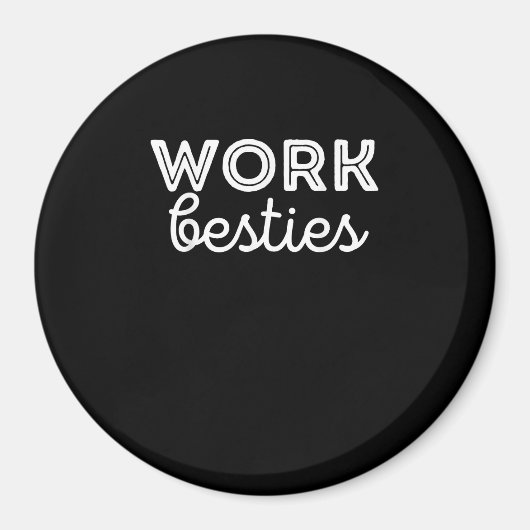Work Friends Niedlich Work Besties Mitarbeiter Cow Magnet (Vorne)