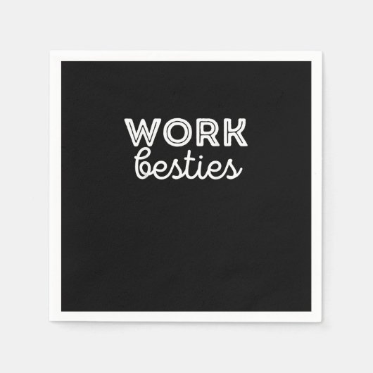 Work Friends Niedlich Work Besties Mitarbeiter Cow Serviette (Vorderseite)