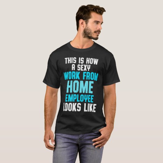 Work From Home Flag Remote Working Employee T-Shirt (Vorne ganz)