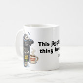 Work From Home - Mouse Jiggler Kaffeetasse (Vorderseite Links)