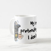 Work From Home - Mouse Jiggler Kaffeetasse (Vorderseite Links)