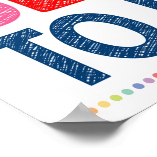 Work Hard and Be Nice Classroom Poster (Ecke)