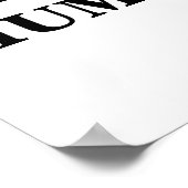 Work Hard Bleibe Humble Minimalistisch Poster (Ecke)