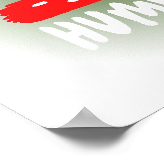 Work Hard Bleibe Humble Poster (Ecke)