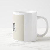Work Hard Dream Big Motivational Inspirational Jumbo-Tasse (Rechts)