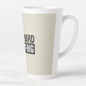 Work Hard Dream Big Motivational Inspirational Milchtasse (Rechts)