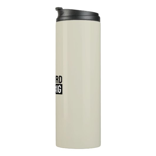 Work Hard Dream Big Motivational Inspirational Thermosbecher (Nach rechts gedreht)