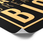 Work Hard Dream Big | Motivierend Zitat-Poster Poster (Ecke)