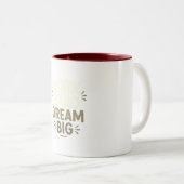 Work Hard Dream Big Tasse - Motivierend Kaffee Cup (VorderseiteRechts)