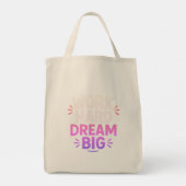 Work Hard Dream Big Toto Tasche (Rückseite)