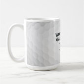 Work Hard Golf Hard Monogram Initial Retro Style Kaffeetasse (Links)