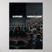 Work Hard Hustle Motivation Poster (Vorne)