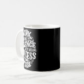 Work Hard In Silence Let Your Success Motivation Q Kaffeetasse (Vorderseite Links)