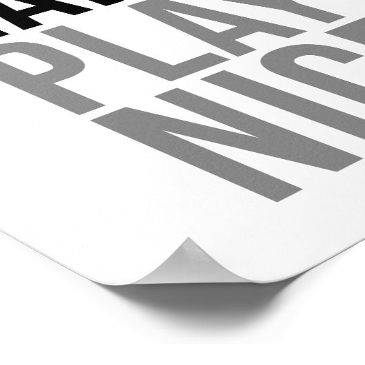 Work Hard Play Nice Poster (Ecke)