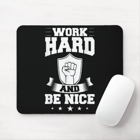 Work Hard Quotes Insration Motivational Saying  Mousepad (Mit Mouse)