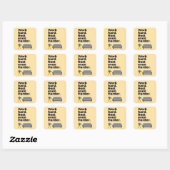 Work Hard Rest Even Harder Minimal Quote Design Quadratischer Aufkleber (Blatt)