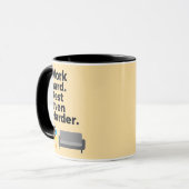 Work Hard Rest Even Harder Minimal Quote Design Tasse (Vorderseite Links)
