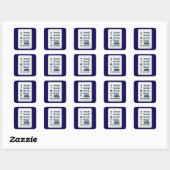 Work Hard Rest Even Harder Minimal Worker Design Quadratischer Aufkleber (Blatt)