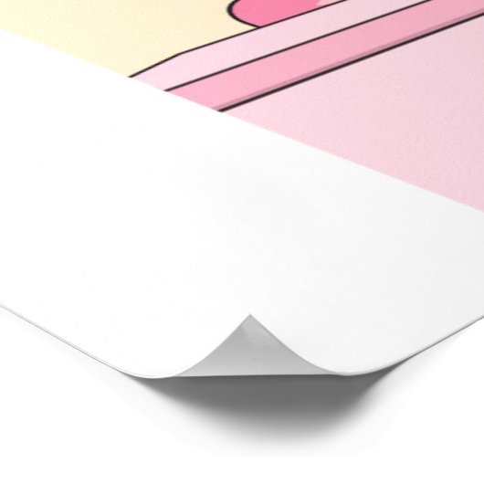 work hard towards goals Wall art Poster (Ecke)