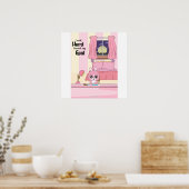 work hard towards goals Wall art Poster (Küche)