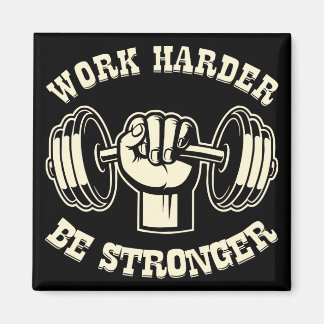 Work Harder Be Stronger #USAPatriotGraphics © Magnet