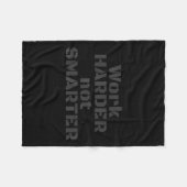 Work Harder Not Smarter Sarcastic Stud People  Fleecedecke (Vorderseite (Horizontal))