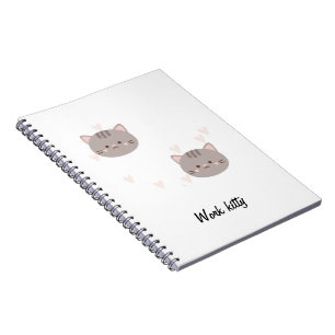 Work Kitty Notizbuch Notizblock