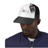 WORK LOVE BALANCE in grey script lettering Truckerkappe