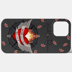 Work Love Balance Kompass und Polka-Punkte Case-Mate iPhone Hülle