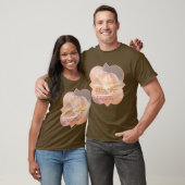Work Love Dance Soft Rose Inspirational Quote T-Shirt (Unisex)