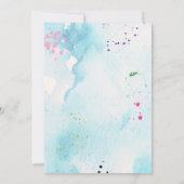 Work of Art Baby Shower Invitation Einladung (Rückseite)