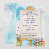 Work of Art Baby Shower Invitation Einladung (Vorne/Hinten)