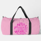 Work on Yourself Gym-Ausrüstung Duffle Bag (Vorderseite)