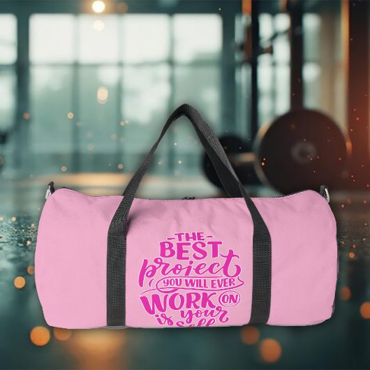 Work on Yourself Gym-Ausrüstung Duffle Bag
