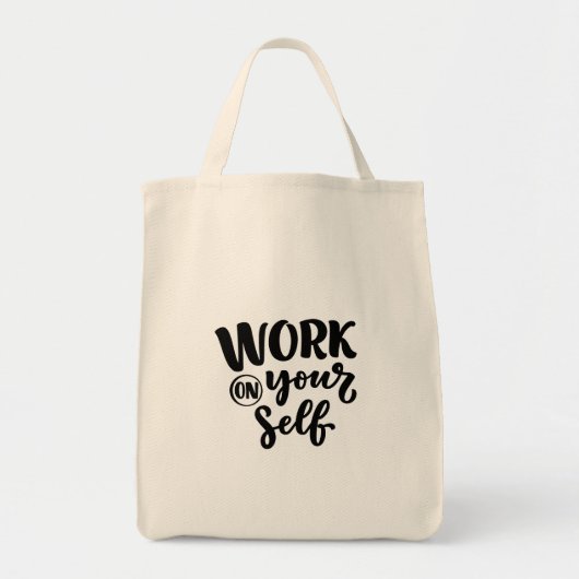 work on yourself  tragetasche (Vorne)