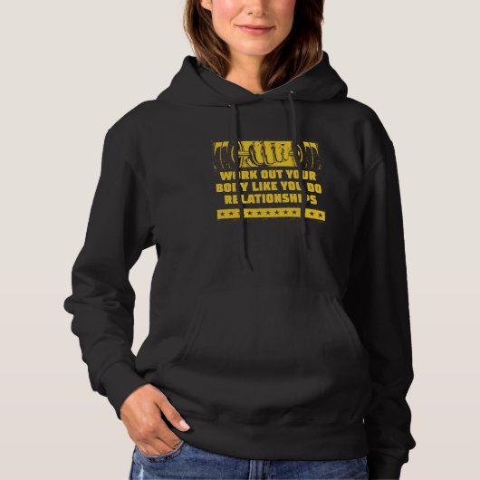 Work Out Like Relationships Workout Couples Gym Hoodie (Vorderseite)