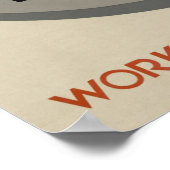 Work Pays America Vintag WPA Poster (Ecke)