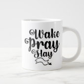 Work, Pray, Slay Motivational Specialty Mug Jumbo-Tasse (Rechts)