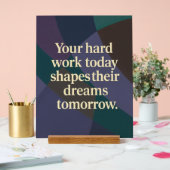 Work quotes AI art Acrylschild (Hochzeit)
