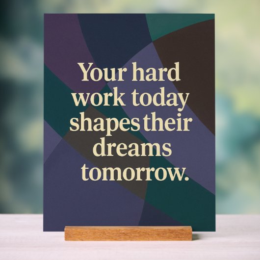 Work quotes AI art Acrylschild (Neutral)