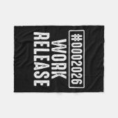 Work Release 2026 Funny Coding Engineer Retirement Fleecedecke (Vorderseite (Horizontal))