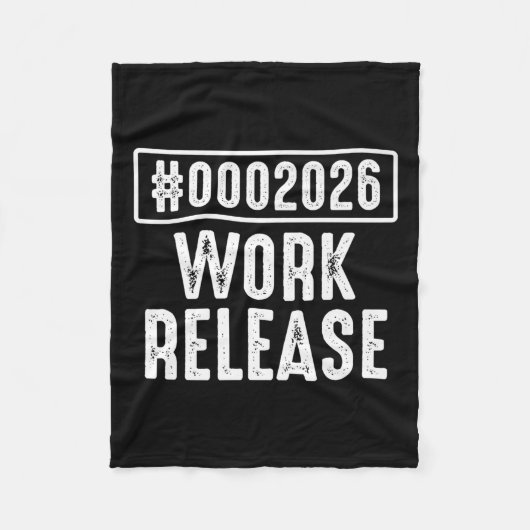 Work Release 2026 Funny Coding Engineer Retirement Fleecedecke (Vorderseite)